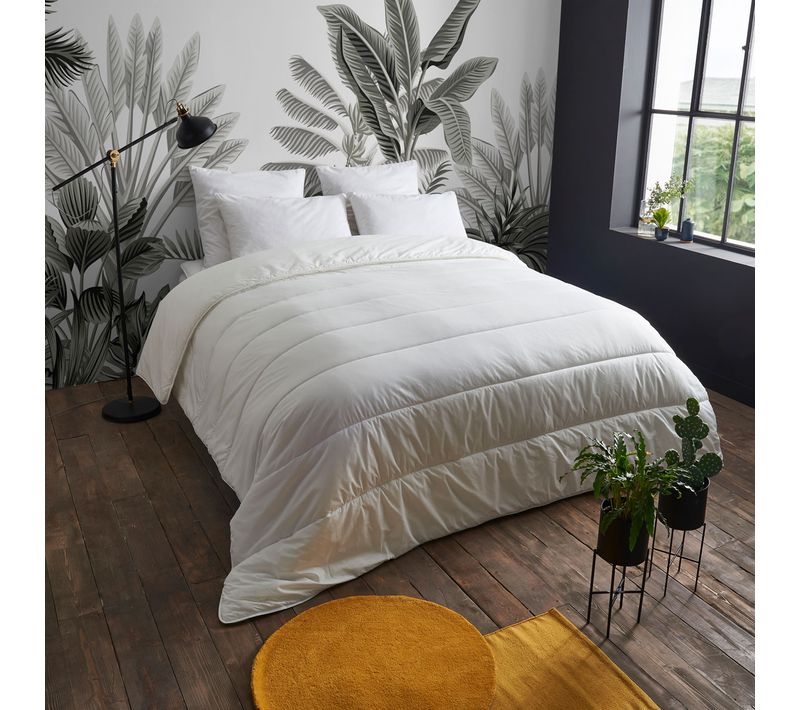 Couette Temperee Ultra Aérée - Coton Tencel - Henriette 240 X 260 Cm Blanc