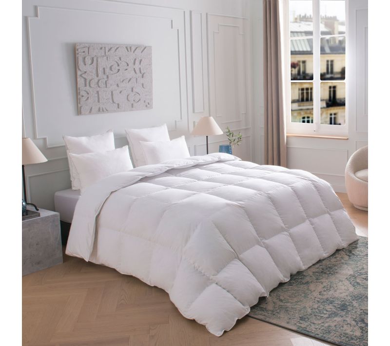 Couette Comète - 70% Duvet - Chaude 200 X 200 Cm Blanc