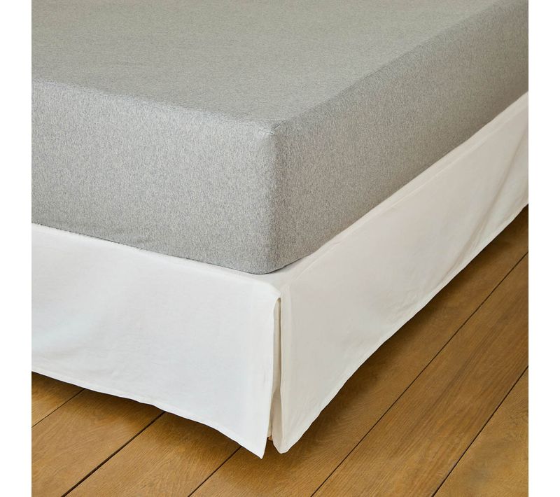 Protège Matelas 2 En 1 Imperméable Gris 90 X 190 Cm Gris Clair