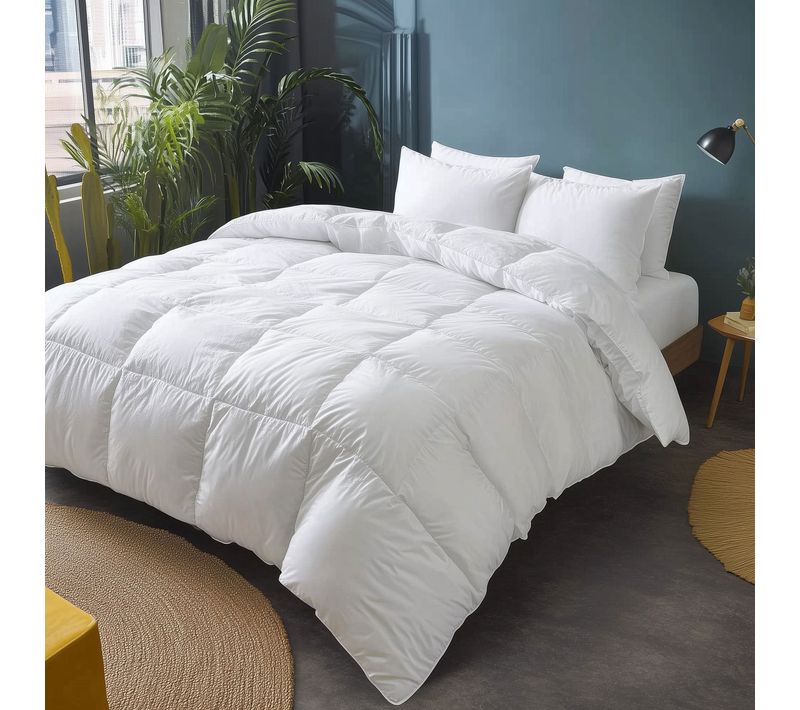 Couette Temperee Sensation Duvet - Coton - Louisette 240 X 260 Cm Blanc