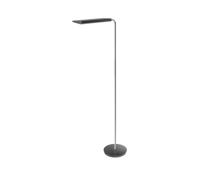 Lampadaire LED Tete Reversible Noir
