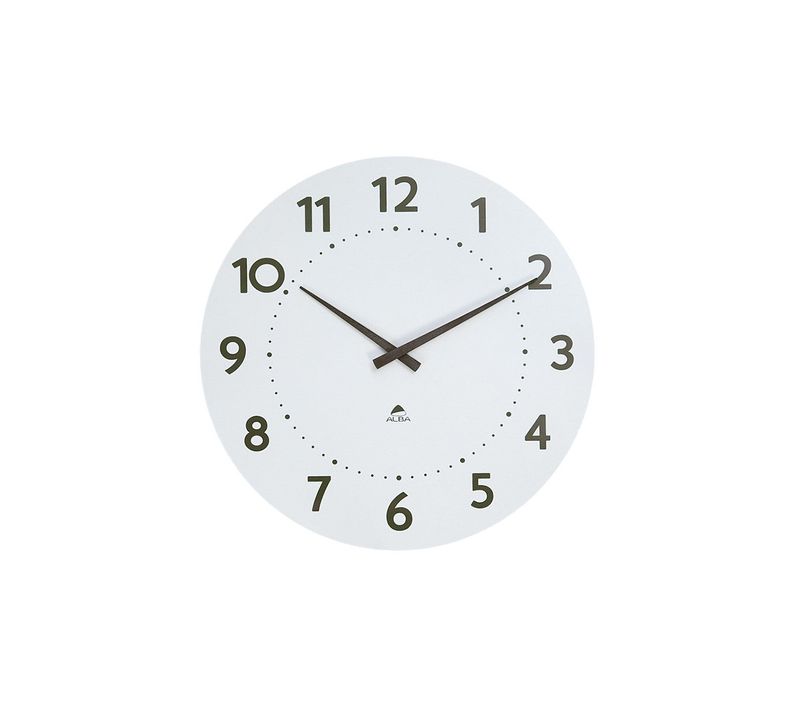 Grande Horloge Milena Murale Bois Blanc