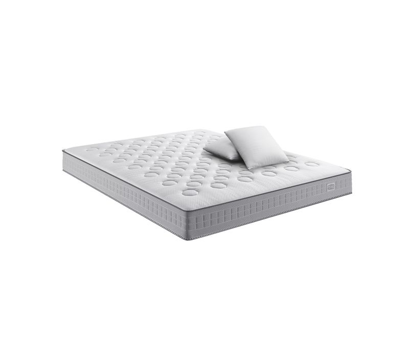 Matelas Ressorts Ensachés, 140x190 cm INITIAL, Ferme, H23 + 2 Oreillers 60x60 cm
