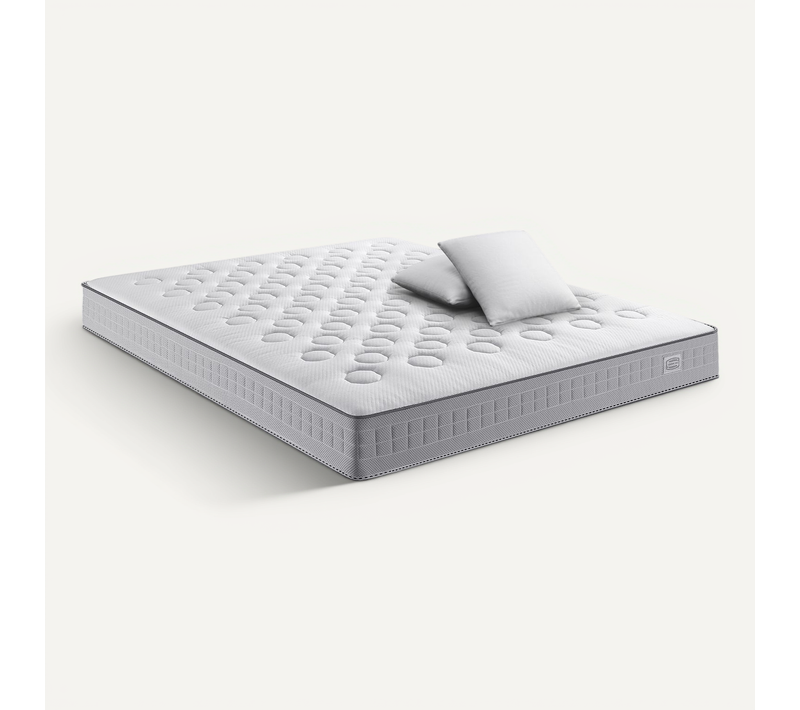 Matelas Ressorts Ensachés, 180x200 cm INITIAL, Ferme, H23 + 2 Oreillers 60x60 cm