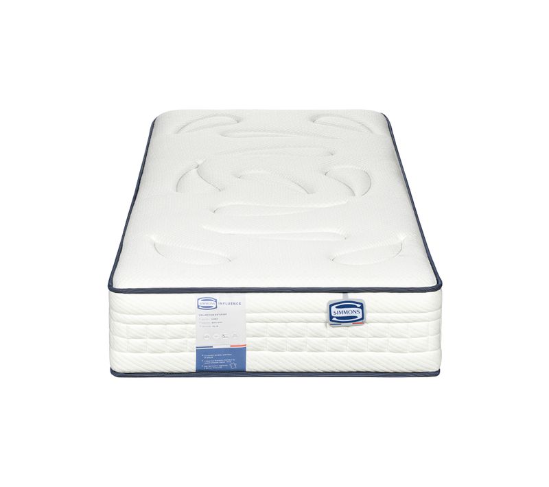 Matelas ressorts 90x190 cm avec latex INFLUENCE ép.26 cm