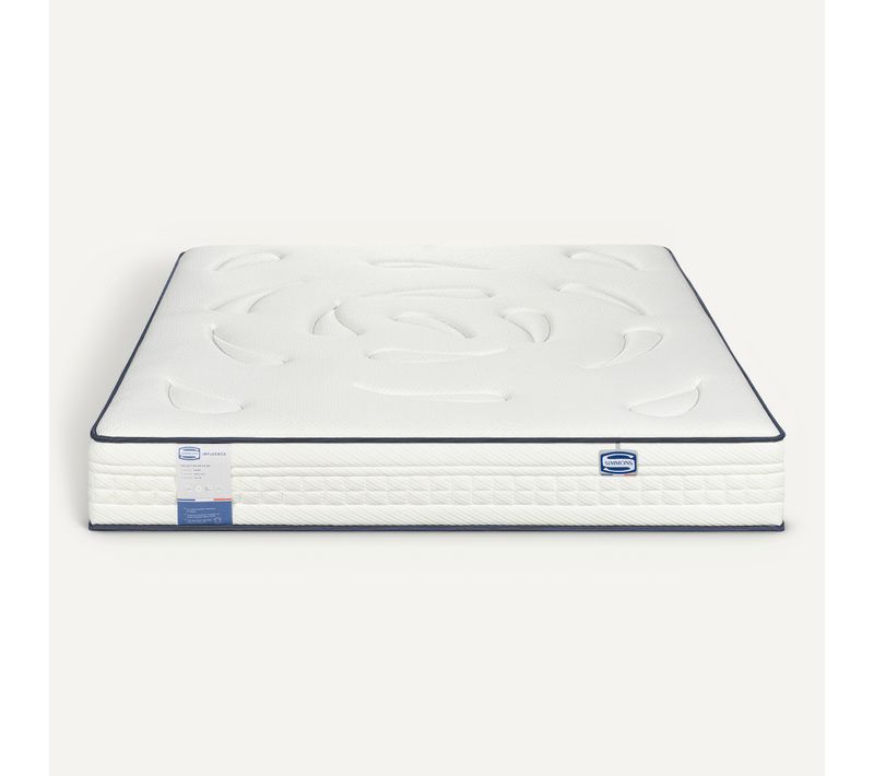 Matelas ressorts 200x200 cm avec latex INFLUENCE ép.26 cm
