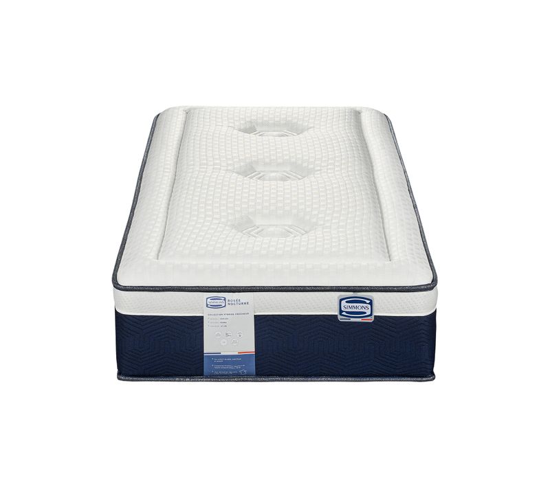 Matelas hybride 90x200 cm ROSEE NOCTURNE avec latex ép.27 cm