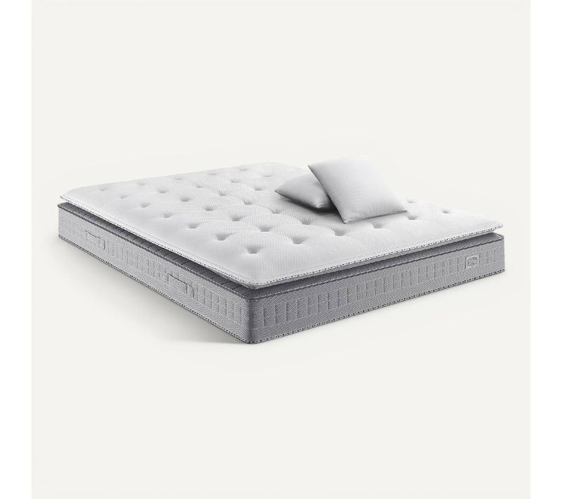 Matelas Ressort Ensachés 140x190cm EXTENSION H29, Ferme, 2 Oreillers