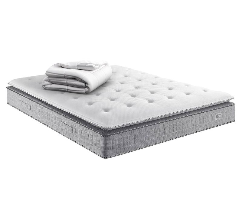 Matelas Ressort Ensachés 180x200 cm Epaisseur 29 cm Ferme + Couette