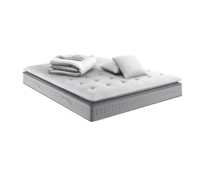 Matelas Ressort ensachés 140x190cm EXTENSION Ferme, H29 +  2 Oreillers + couette
