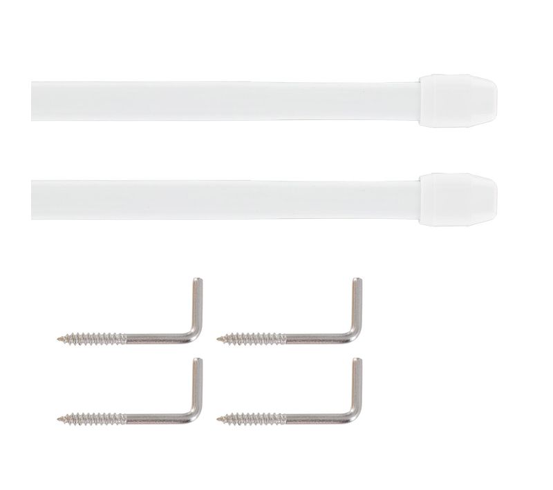 2 tringles ext. 60-100 cm  Blanc