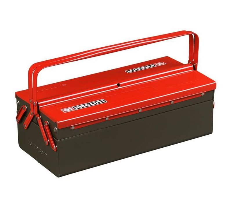 Boite à Outils Métallique - Bt.9 - 3 Cases - Noir - Rouge - 20 Kg