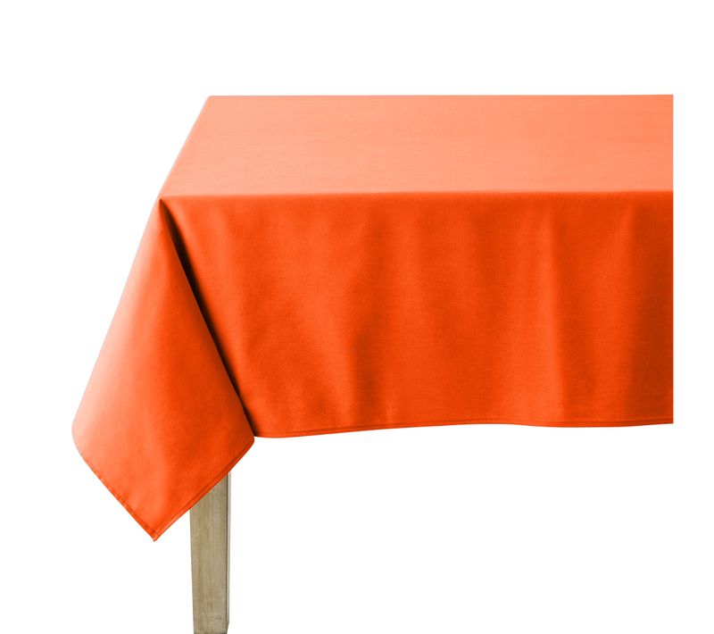 Nappe En Coton Traitee Teflon Mandarine 160 X 240