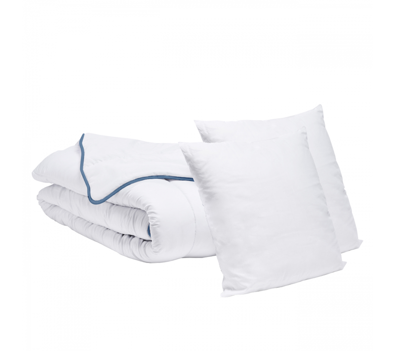 Pack Couette Tempérée 240x260cm + 2 Oreillers 60x60cm