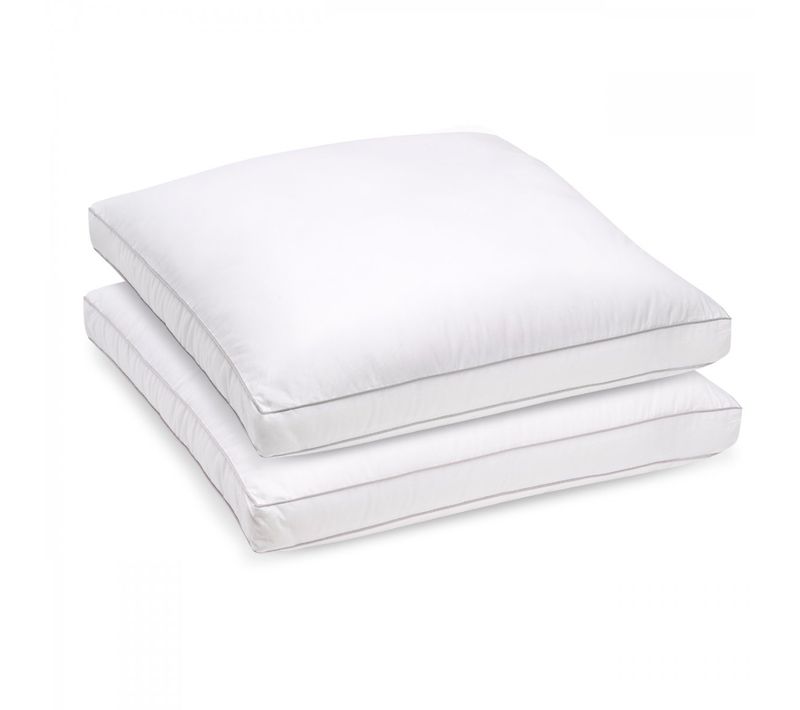 Lot De 2 Oreillers Souple 65x65cm Sensation Duvet Premium Gonflant