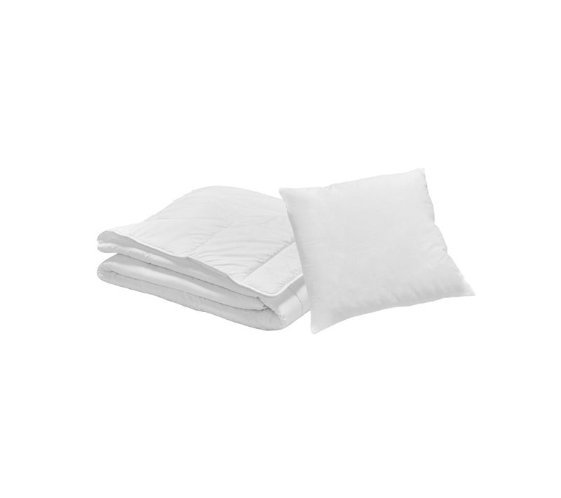 Pack 1 Personne Couette Légère Anti-transpiration 140x200cm + 1 Oreiller