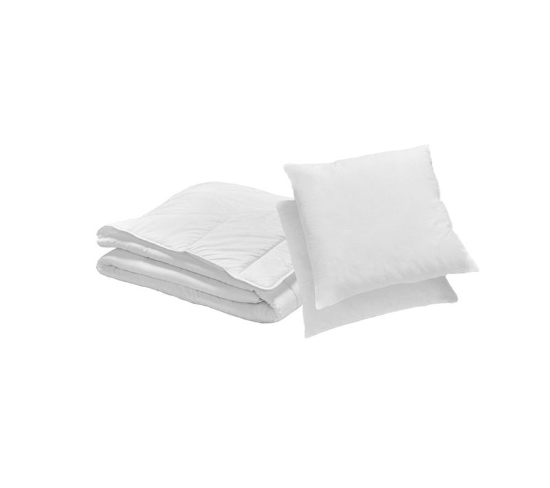 Pack 2 Personnes Couette Légère Anti-transpiration 220x240cm + 2 Oreillers