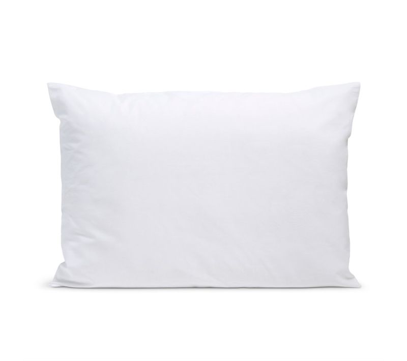 Taie D'oreiller Unie 50x75cm Percale Blanc