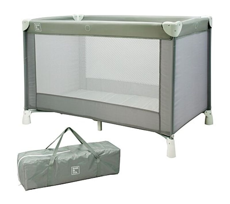 Lit Parapluie 120x60 Cm - De La Naissance à 3 Mois - Matelas Et Sac De Transport Inclus