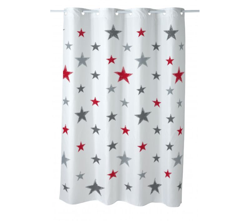 Rideau De Douche Imprimé étoile En Polyester Stars