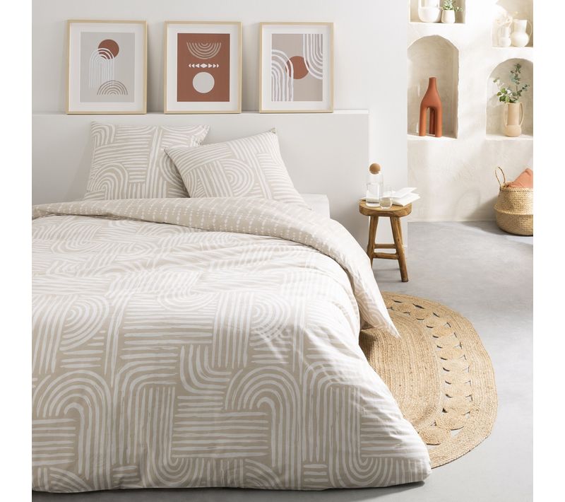 Parure De Lit 2 Personnes En Coton 260x240cm