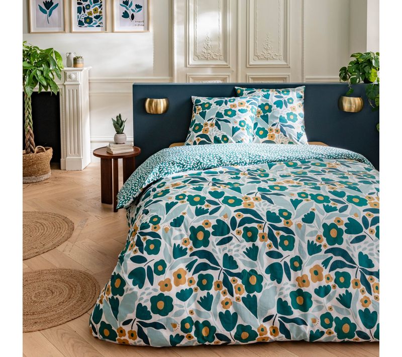 Parure De Lit 2 Personnes En Coton 240x220cm