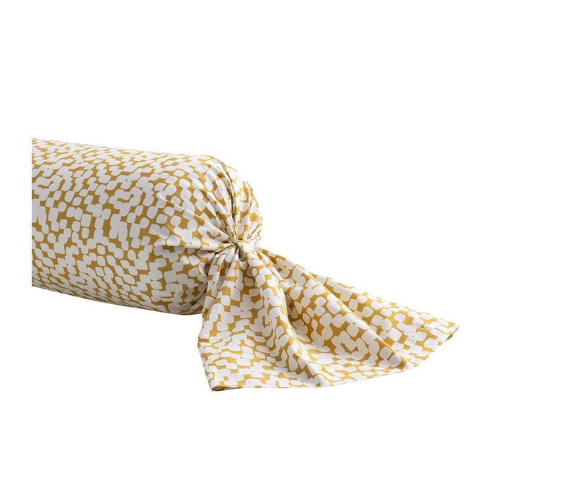 Taie De Traversin En Bambou Jaune 85x185cm