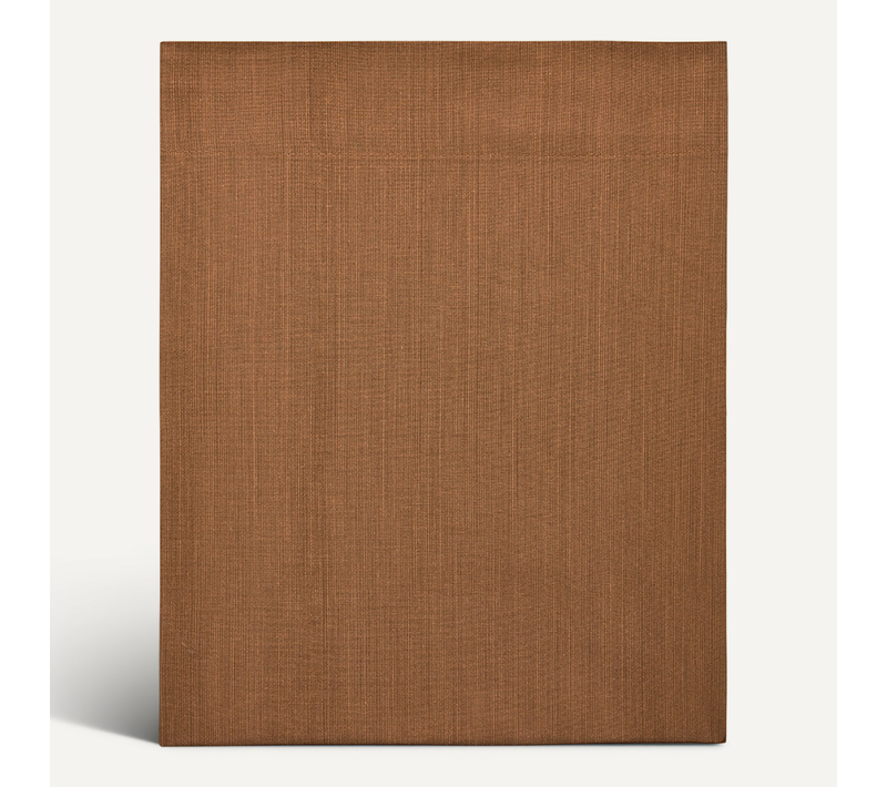 Drap Plat En Viscose De Bambou Marron 240 X 300 Cm