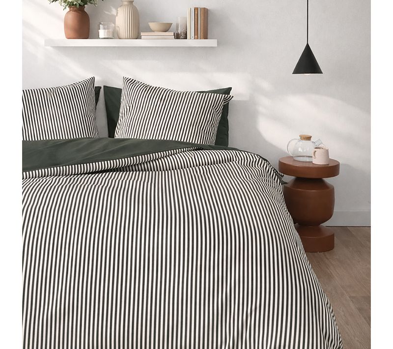 Parure De Lit En Percale De Coton Bio Kaki 240x220
