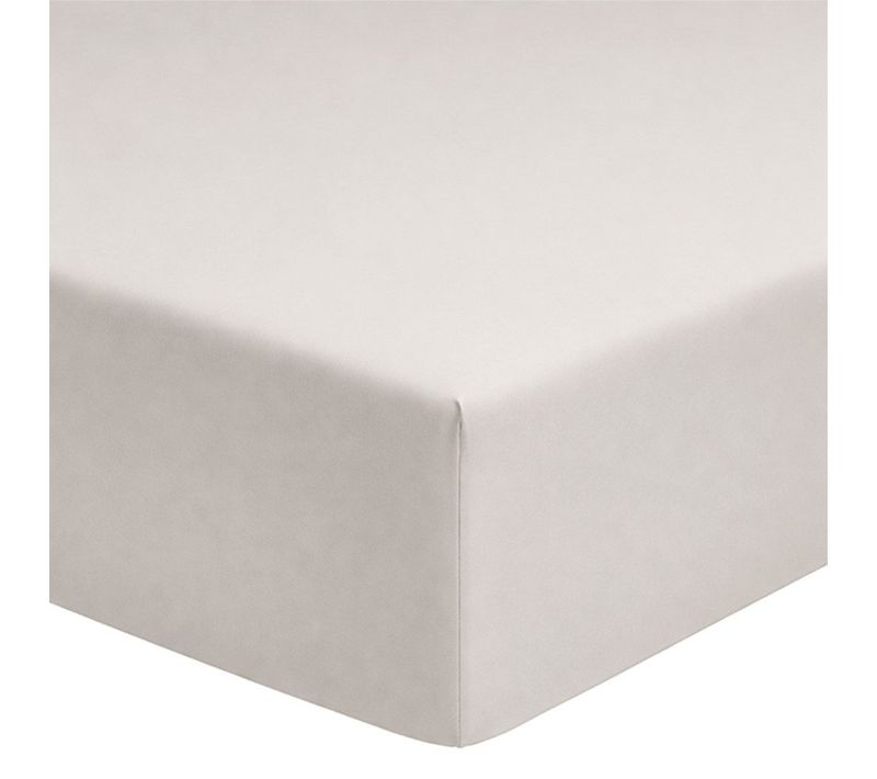 Drap Housse En Percale De Coton Bio Gris 180x200