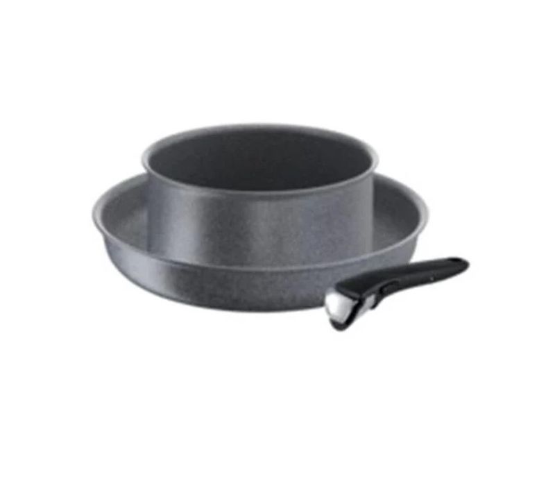 Lot De 1 Poêle 28cm Et 1 Casserole 20cm Aluminium Antiadhésif  + Poignée - L6829202