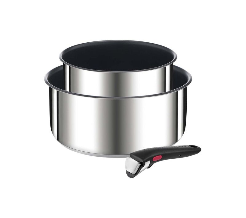 Lot De 2 Casseroles Inox 16/20cm + Poignée - L9739202