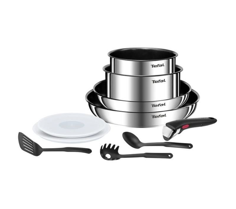 Batterie De Cuisine 10 P, Revetement Antiadhésif, Poeles, Casseroles