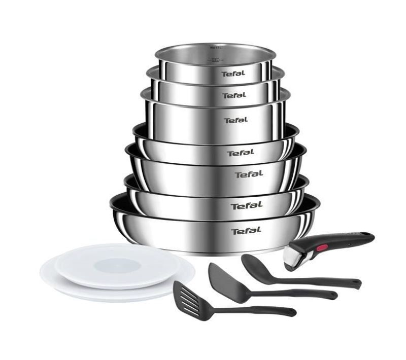 Batterie De Cuisine Tefal Ingenio Emotion 13 P, Induction, Acier Inoxydable