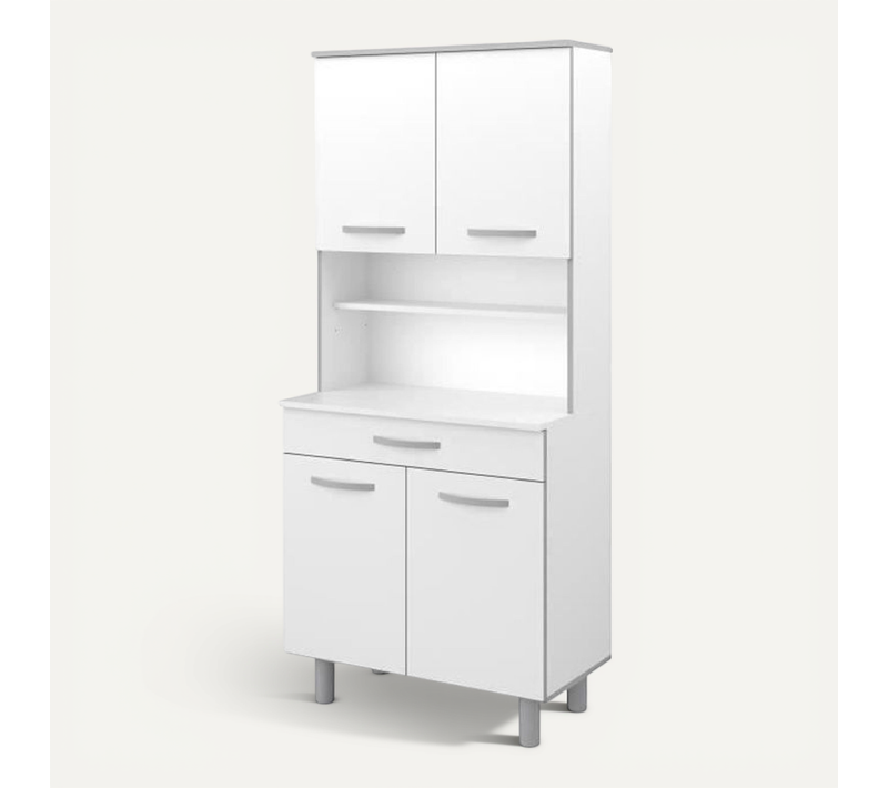 Ekipa Buffet De Cuisine Blanc Mat - L 80 Cm - Ready