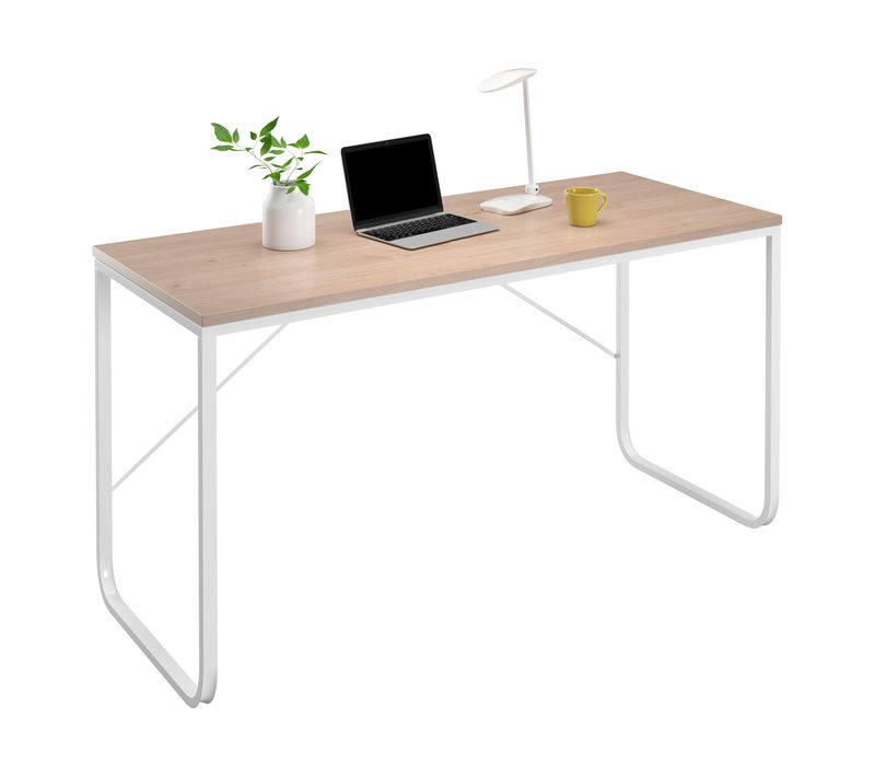 Plateau réversible L. 150 cm VERSO Imitation chêne et blanc