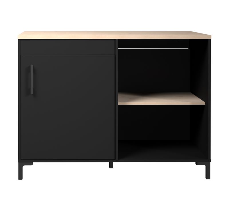 Bas 120 cm angle ONYX noir