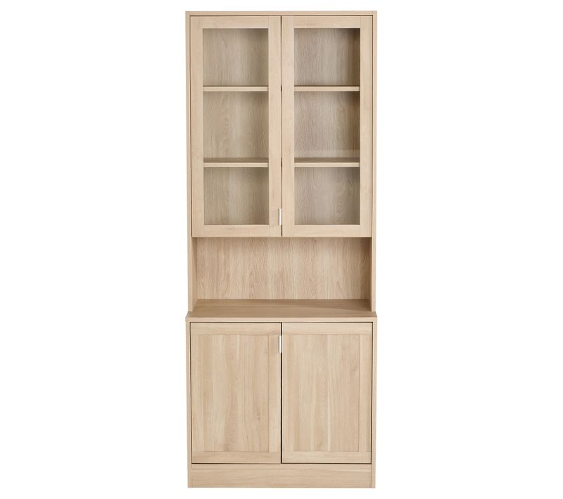 Bahut 2 portes MAYENCE imitation chêne