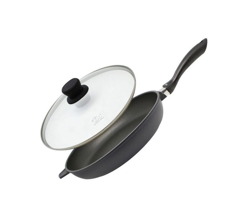 Poêle à Frire 32 Cm Avec Couvercle En Verre Sans Pfas Elo Alucast