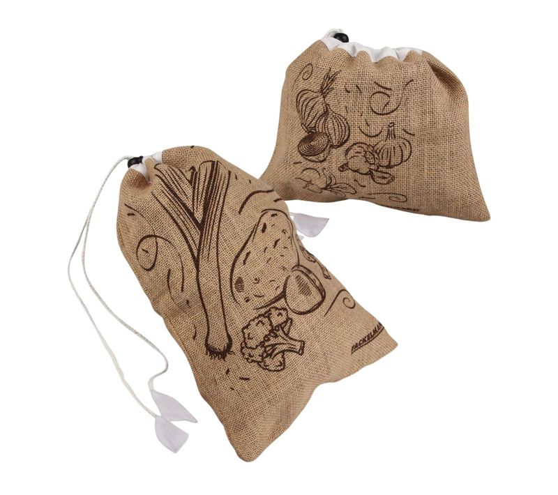 Ensemble De 2 Sacs à Provisions En Jute Fackelmann Nature