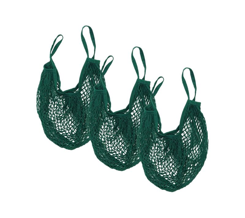 Lot De 3 Sacs à Provisions Type Filet De Course Fackelmann Nature