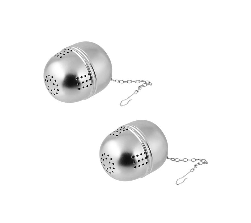 Lot De 2 Boules à Thé Ovale En Inox Fackelmann Petit Déjeuner