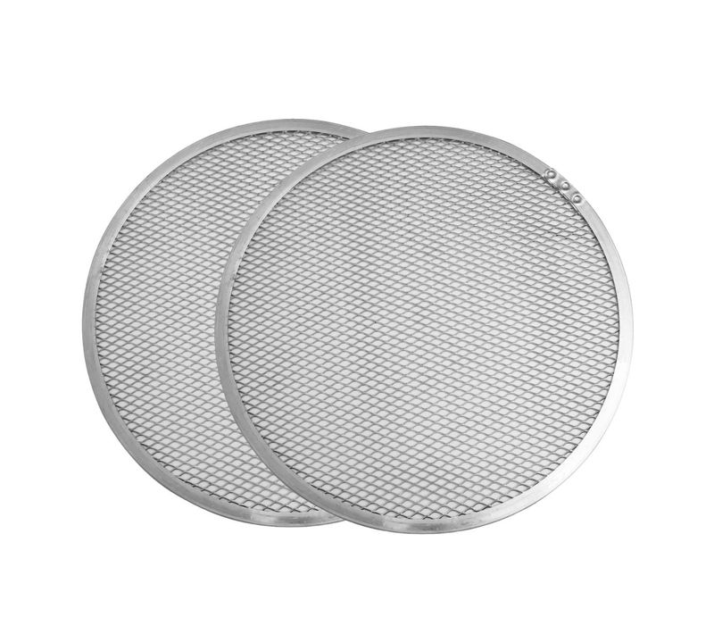 Lot De 2 Plaques à Pizza Surgelée Perforées En Alu 33 Cm