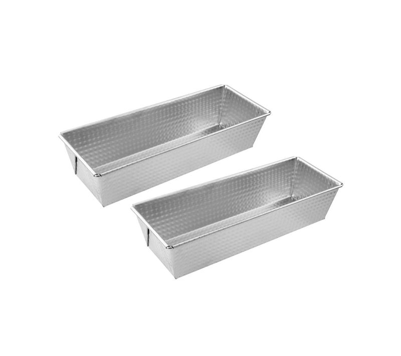 Lot De 2 Moules à Cakes 30 X 11,5 Cm Silver