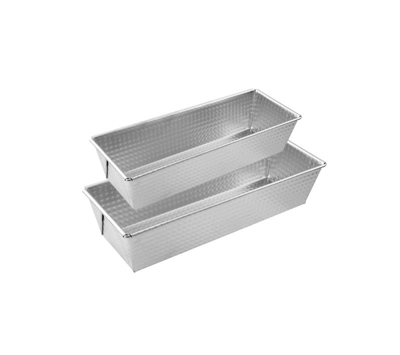 Lot De 2 Moules à Cakes 25,5 X 11,2 Cm Et 30 X 11,5 Cm Silver