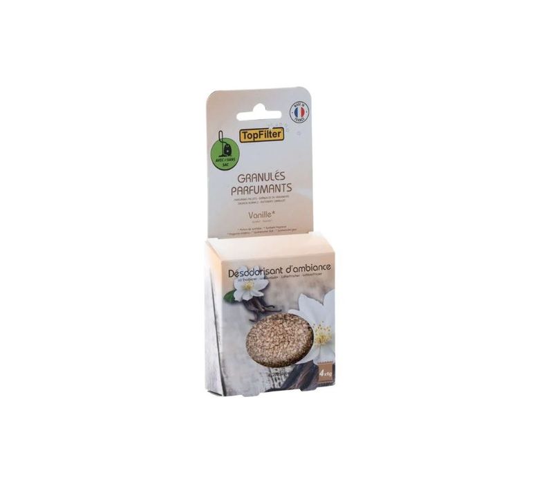Lot De 4 Sachets De Granulé Parfumants Pour Aspirateur Odeur Vanille F0720250 Pour Aspirateur