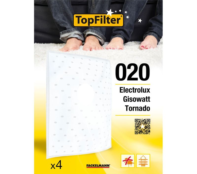 Lot De 4 Filtres Aspirateur Seau Electrolux Et Tornado Topfilter Premium