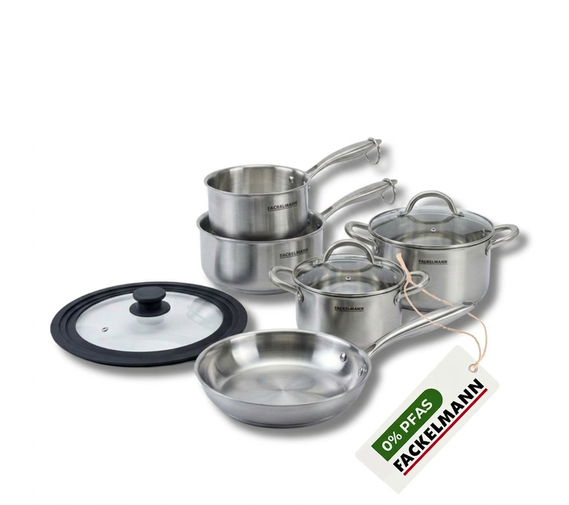 Poêle à Frire 28 Cm, Casseroles 14 16 Et 18 Cm, Faitouts 20 24 Cm Inox 18/10 Triply Et Couvercle Fa…
