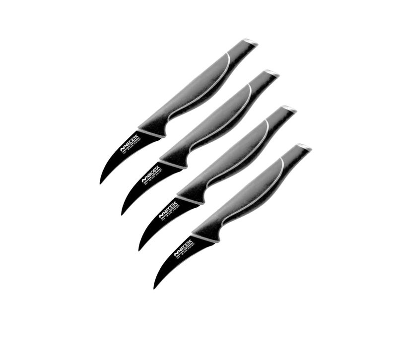 Ensemble De 4 Couteaux D'office 19 Cm Black Edition