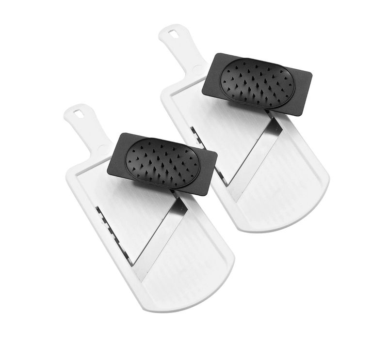 Ensemble De 2 Mandolines Professionnelles Réglables Jusqu'à 6 Mm